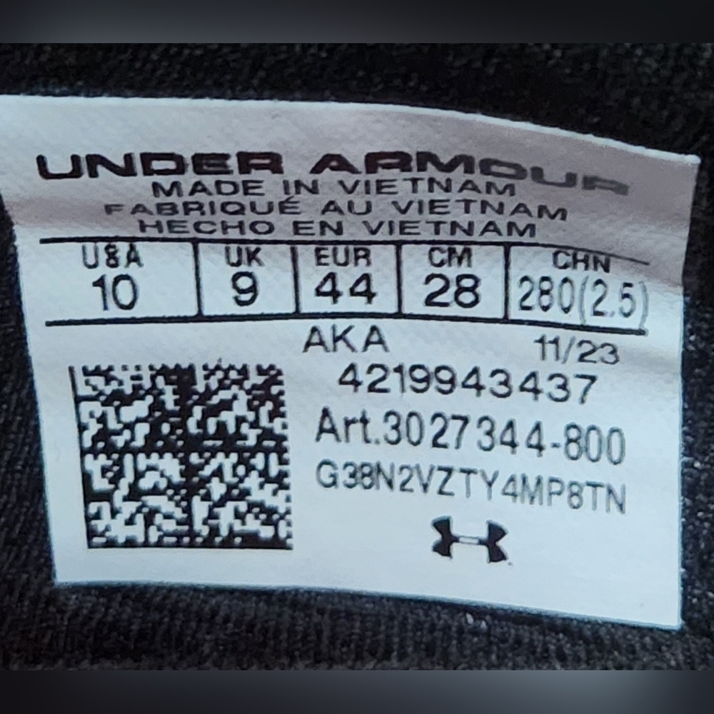 Under Armour Project Rock BSR 4 Training Shoes Men's Size 10 - Picture 9 of 9